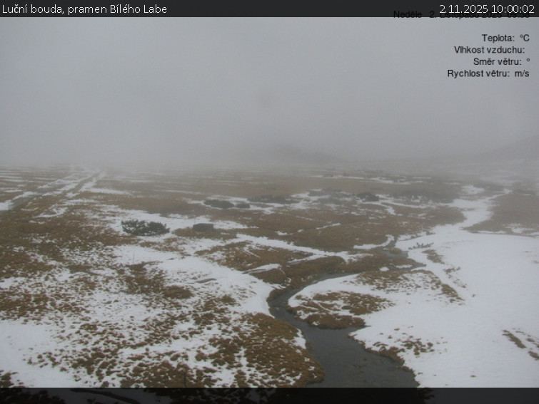 Luční bouda - Luční bouda, pramen Bílého Labe - 2.11.2025 v 10:00 Luční bouda - Luční bouda, pramen Bílého Labe - 2.11.2025 v 10:00