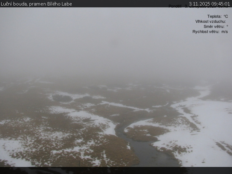 Luční bouda - Luční bouda, pramen Bílého Labe - 3.11.2025 v 09:45