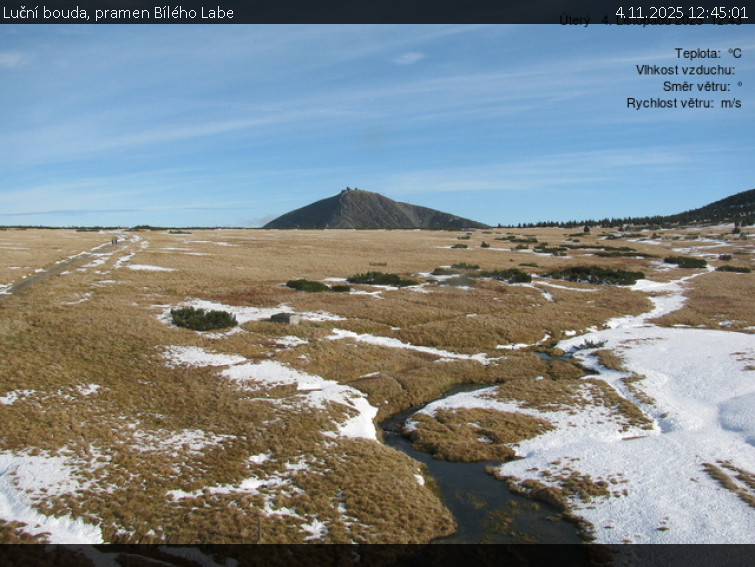 Luční bouda - Luční bouda, pramen Bílého Labe - 4.11.2025 v 12:45