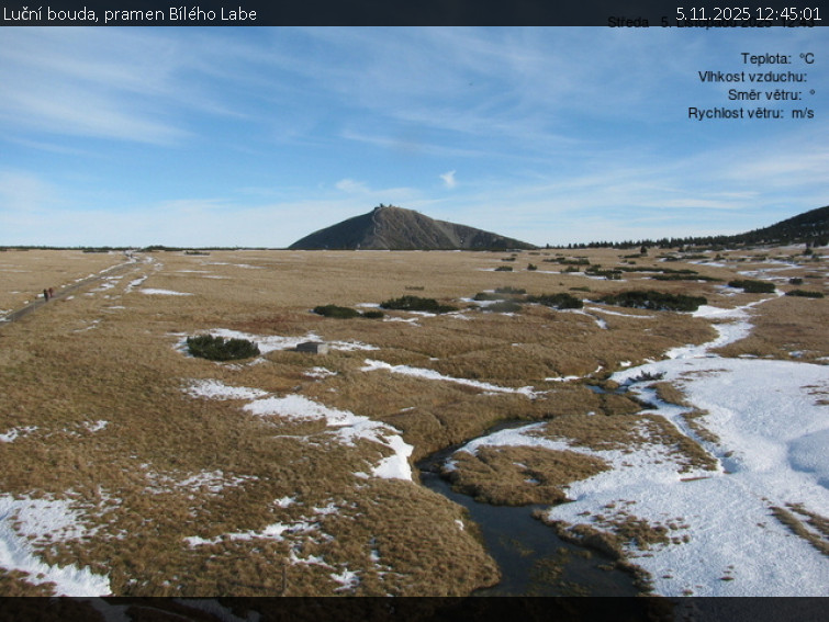 Luční bouda - Luční bouda, pramen Bílého Labe - 5.11.2025 v 12:45