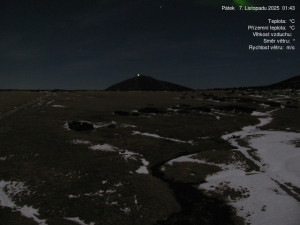 Luční bouda - Luční bouda, pramen Bílého Labe - 7.11.2025 v 01:45 Luční bouda - Luční bouda, pramen Bílého Labe - 7.11.2025 v 01:45