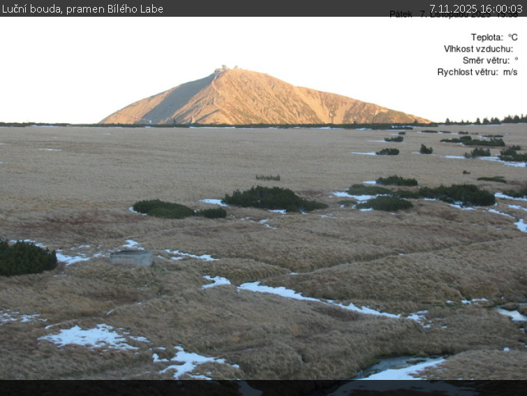Luční bouda - Luční bouda, pramen Bílého Labe - 7.11.2025 v 16:00