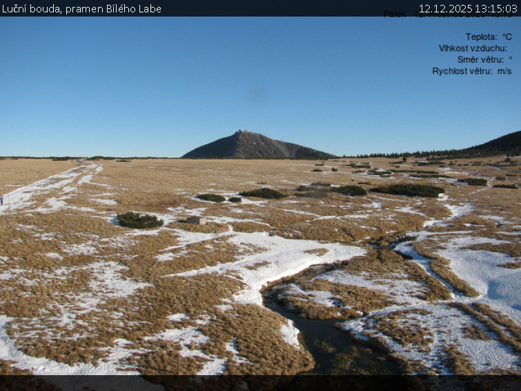 Luční bouda - Luční bouda, pramen Bílého Labe - 12.12.2025 v 13:15