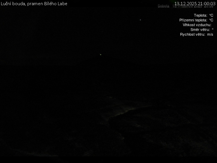 Luční bouda - Luční bouda, pramen Bílého Labe - 13.12.2025 v 21:00