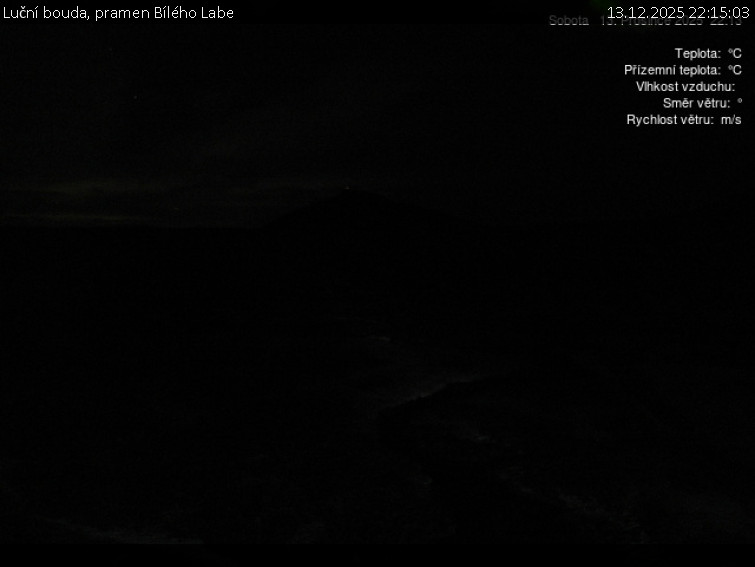 Luční bouda - Luční bouda, pramen Bílého Labe - 13.12.2025 v 22:15