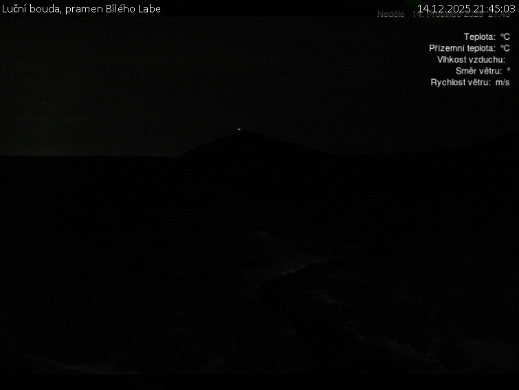 Luční bouda - Luční bouda, pramen Bílého Labe - 14.12.2025 v 21:45