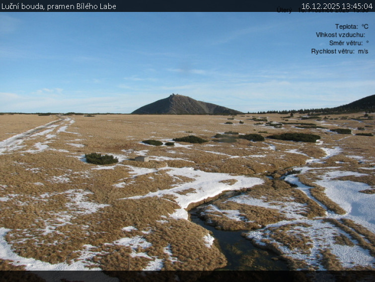Luční bouda - Luční bouda, pramen Bílého Labe - 16.12.2025 v 13:45