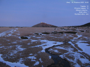 Luční bouda - Luční bouda, pramen Bílého Labe - 16.12.2025 v 16:45 Luční bouda - Luční bouda, pramen Bílého Labe - 16.12.2025 v 16:45