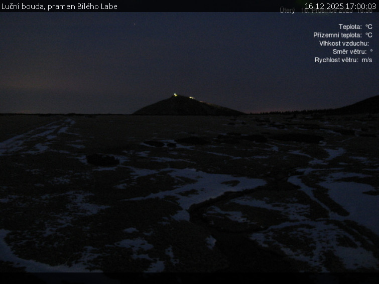 Luční bouda - Luční bouda, pramen Bílého Labe - 16.12.2025 v 17:00
