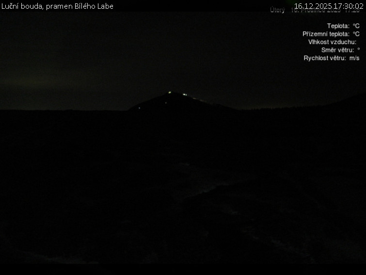 Luční bouda - Luční bouda, pramen Bílého Labe - 16.12.2025 v 17:30