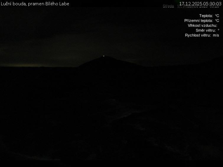 Luční bouda - Luční bouda, pramen Bílého Labe - 17.12.2025 v 05:30