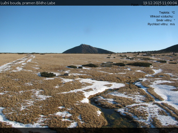 Luční bouda - Luční bouda, pramen Bílého Labe - 19.12.2025 v 11:00
