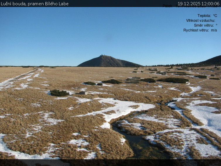 Luční bouda - Luční bouda, pramen Bílého Labe - 19.12.2025 v 12:00