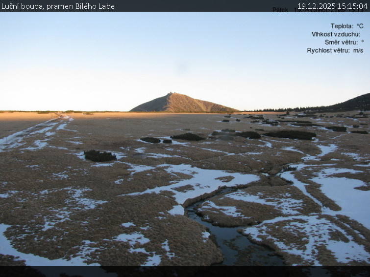 Luční bouda - Luční bouda, pramen Bílého Labe - 19.12.2025 v 15:15