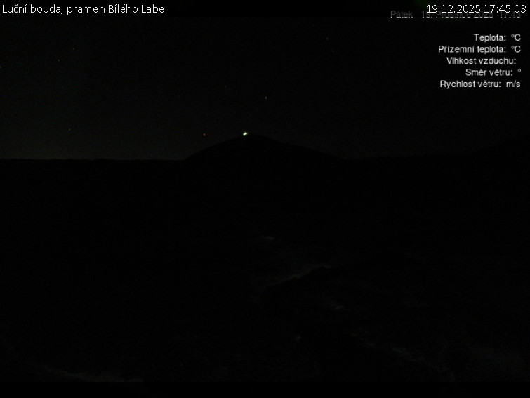Luční bouda - Luční bouda, pramen Bílého Labe - 19.12.2025 v 17:45