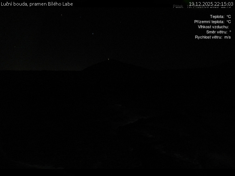Luční bouda - Luční bouda, pramen Bílého Labe - 19.12.2025 v 22:15