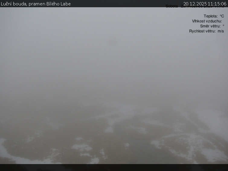 Luční bouda - Luční bouda, pramen Bílého Labe - 20.12.2025 v 11:15