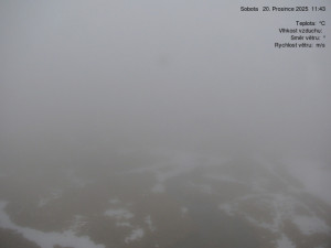 Luční bouda - Luční bouda, pramen Bílého Labe - 20.12.2025 v 11:45 Luční bouda - Luční bouda, pramen Bílého Labe - 20.12.2025 v 11:45