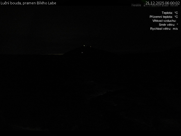 Luční bouda - Luční bouda, pramen Bílého Labe - 21.12.2025 v 06:00