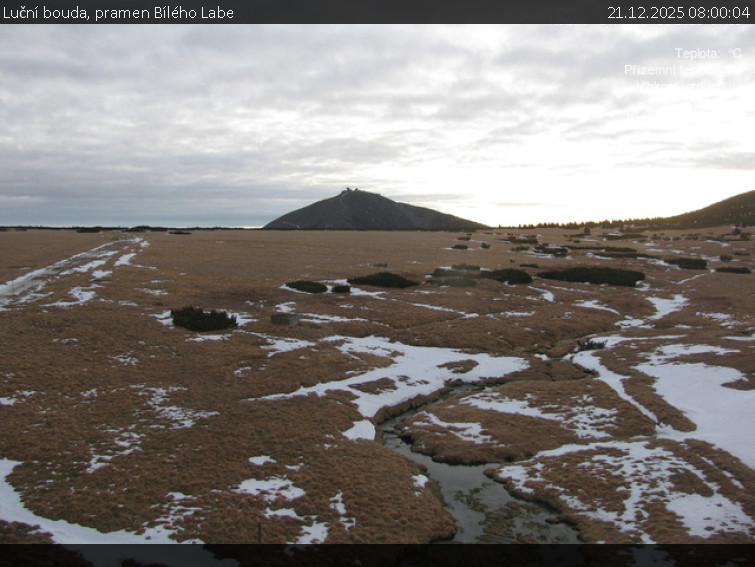 Luční bouda - Luční bouda, pramen Bílého Labe - 21.12.2025 v 08:00