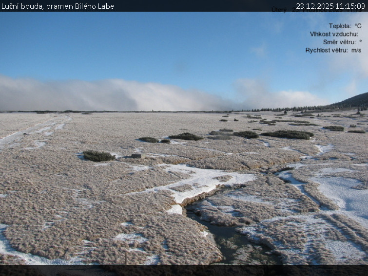 Luční bouda - Luční bouda, pramen Bílého Labe - 23.12.2025 v 11:15