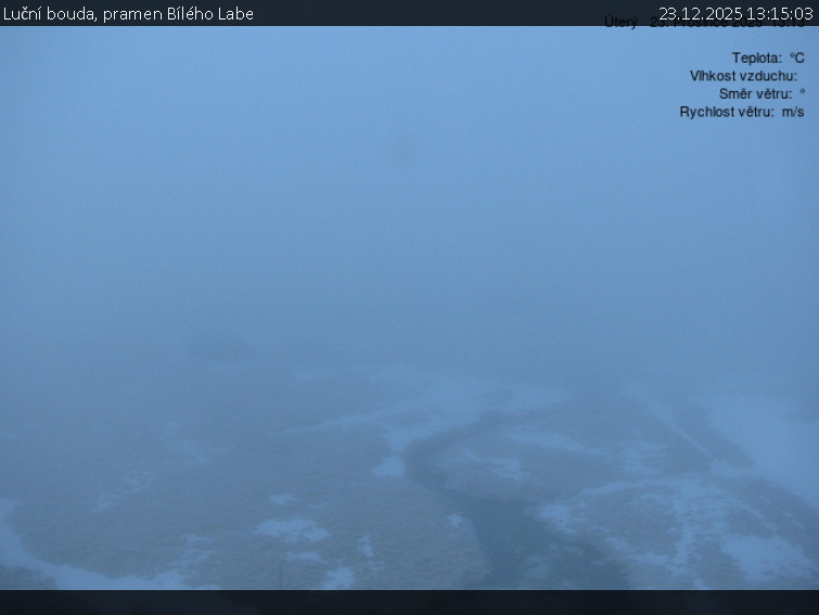 Luční bouda - Luční bouda, pramen Bílého Labe - 23.12.2025 v 13:15