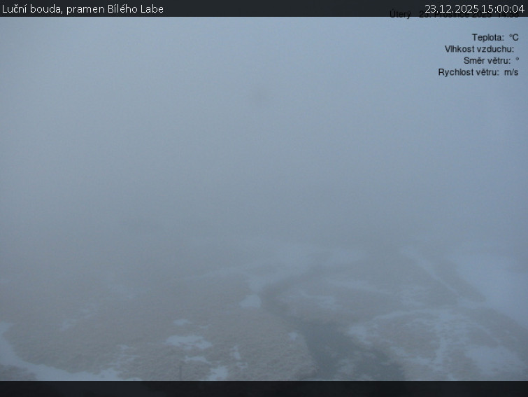 Luční bouda - Luční bouda, pramen Bílého Labe - 23.12.2025 v 15:00