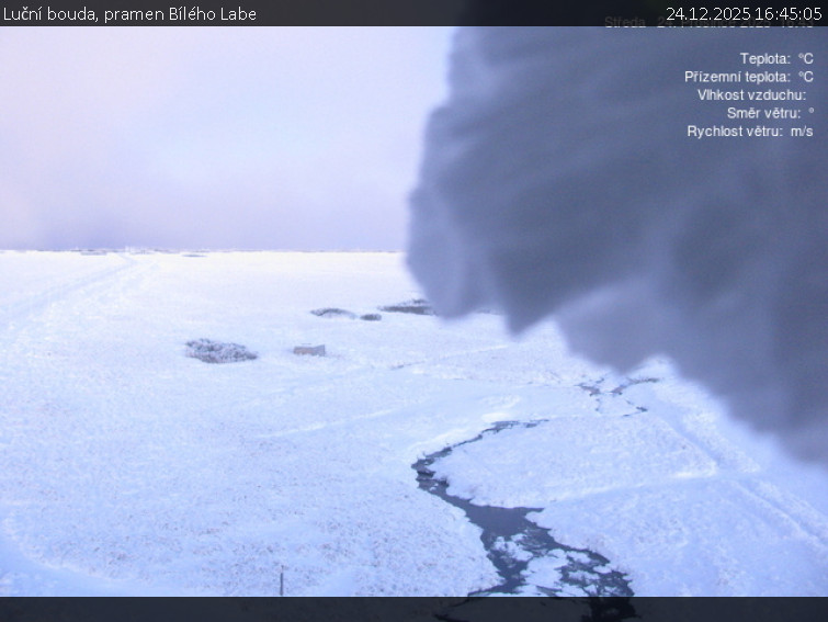Luční bouda - Luční bouda, pramen Bílého Labe - 24.12.2025 v 16:45