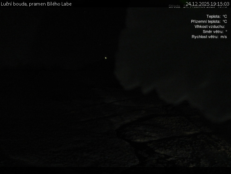 Luční bouda - Luční bouda, pramen Bílého Labe - 24.12.2025 v 19:15