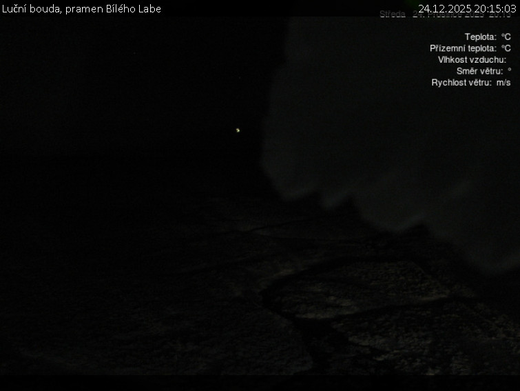 Luční bouda - Luční bouda, pramen Bílého Labe - 24.12.2025 v 20:15