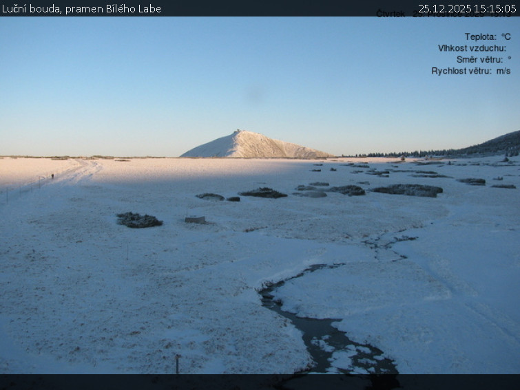 Luční bouda - Luční bouda, pramen Bílého Labe - 25.12.2025 v 15:15