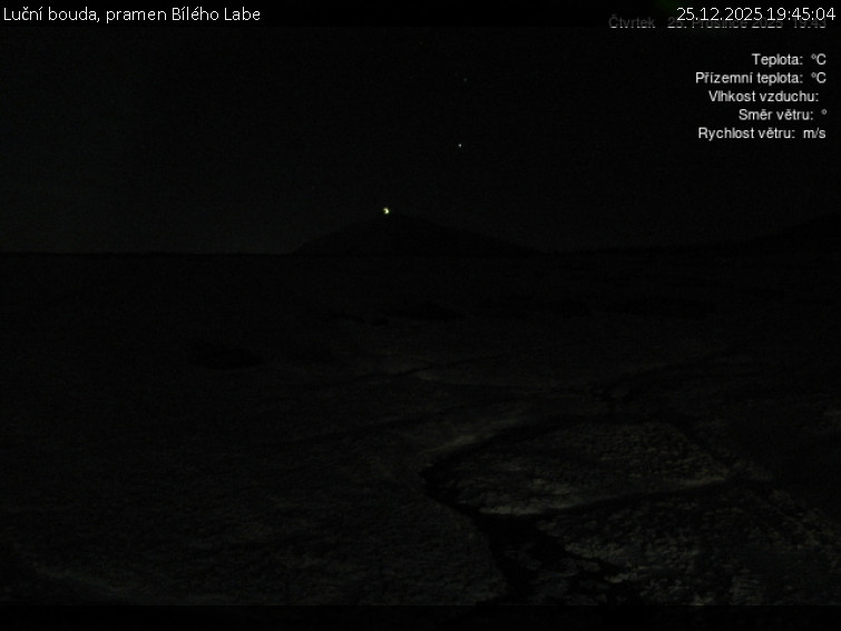 Luční bouda - Luční bouda, pramen Bílého Labe - 25.12.2025 v 19:45