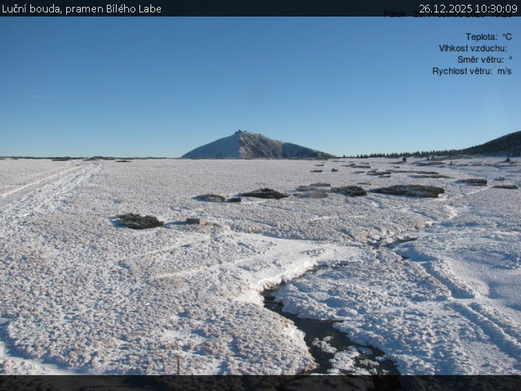 Luční bouda - Luční bouda, pramen Bílého Labe - 26.12.2025 v 10:30
