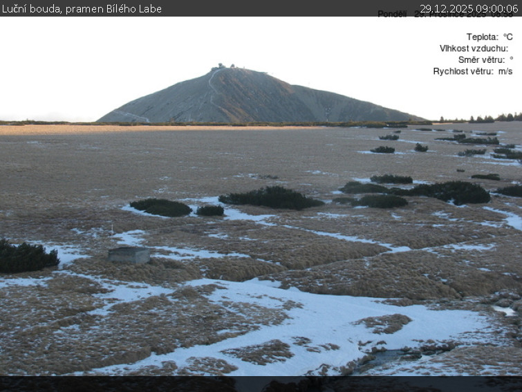 Luční bouda - Luční bouda, pramen Bílého Labe - 29.12.2025 v 09:00