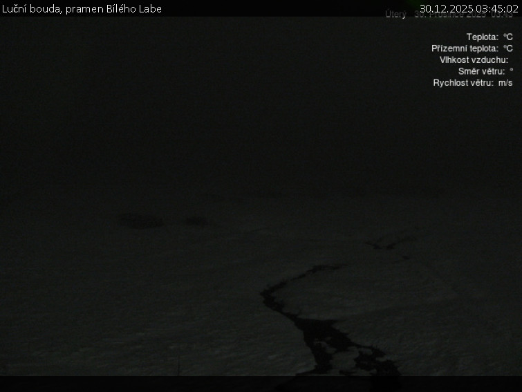 Luční bouda - Luční bouda, pramen Bílého Labe - 30.12.2025 v 03:45