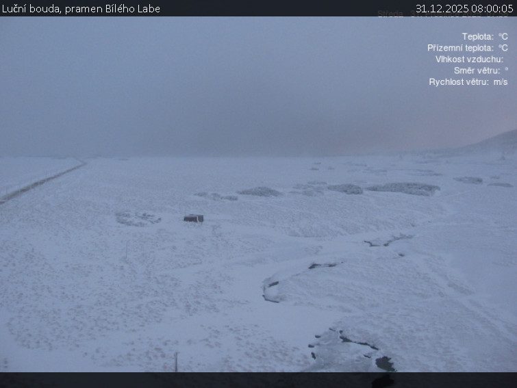 Luční bouda - Luční bouda, pramen Bílého Labe - 31.12.2025 v 08:00