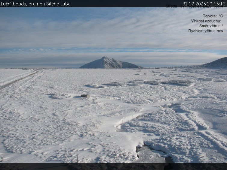 Luční bouda - Luční bouda, pramen Bílého Labe - 31.12.2025 v 10:15