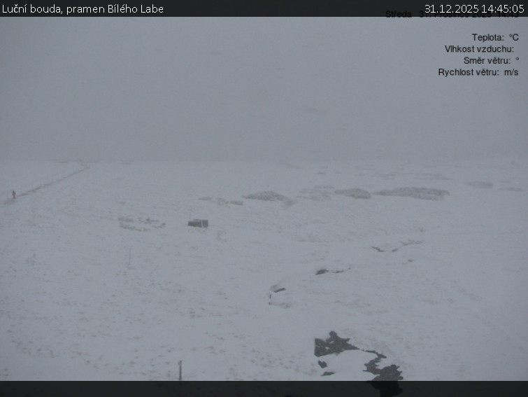 Luční bouda - Luční bouda, pramen Bílého Labe - 31.12.2025 v 14:45
