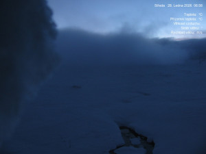 Luční bouda - Luční bouda, pramen Bílého Labe - 28.1.2026 v 07:00