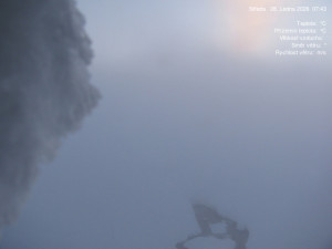 Luční bouda - Luční bouda, pramen Bílého Labe - 28.1.2026 v 07:45