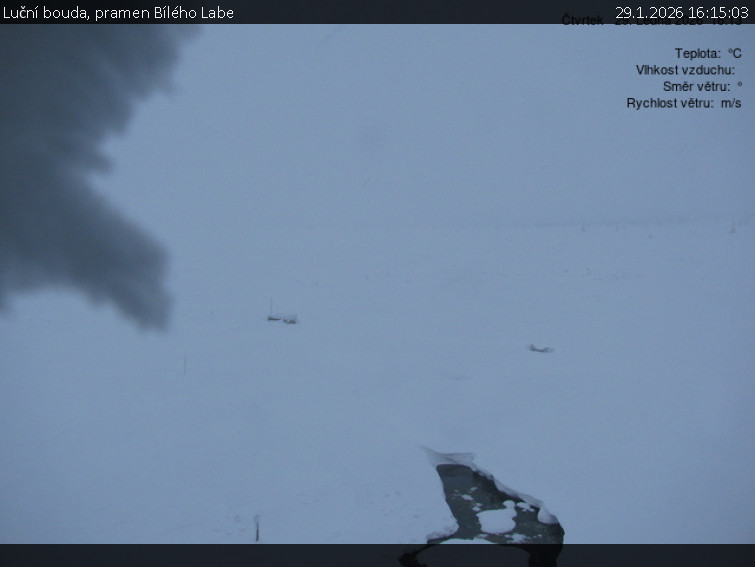 Luční bouda - Luční bouda, pramen Bílého Labe - 29.1.2026 v 16:15