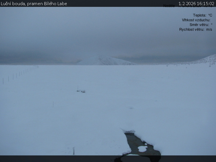 Luční bouda - Luční bouda, pramen Bílého Labe - 1.2.2026 v 16:15