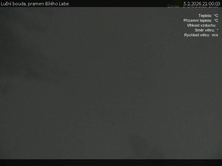 Luční bouda - Luční bouda, pramen Bílého Labe - 5.2.2026 v 21:00