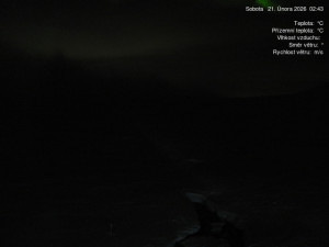 Luční bouda - Luční bouda, pramen Bílého Labe - 21.2.2026 v 02:45 Luční bouda - Luční bouda, pramen Bílého Labe - 21.2.2026 v 02:45