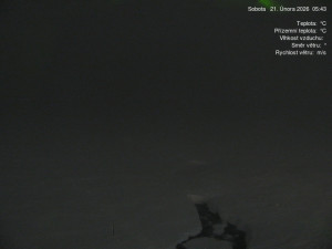 Luční bouda - Luční bouda, pramen Bílého Labe - 21.2.2026 v 05:45 Luční bouda - Luční bouda, pramen Bílého Labe - 21.2.2026 v 05:45