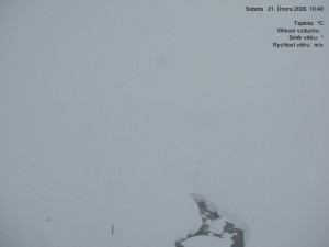 Luční bouda - Luční bouda, pramen Bílého Labe - 21.2.2026 v 10:45 Luční bouda - Luční bouda, pramen Bílého Labe - 21.2.2026 v 10:45