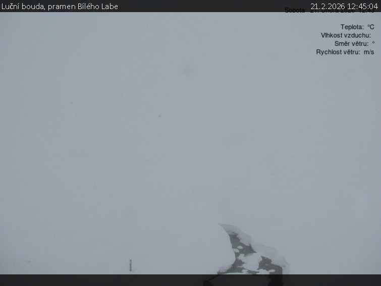 Luční bouda - Luční bouda, pramen Bílého Labe - 21.2.2026 v 12:45