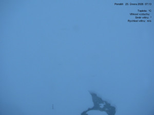 Luční bouda - Luční bouda, pramen Bílého Labe - 23.2.2026 v 07:15 Luční bouda - Luční bouda, pramen Bílého Labe - 23.2.2026 v 07:15