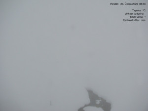 Luční bouda - Luční bouda, pramen Bílého Labe - 23.2.2026 v 08:45