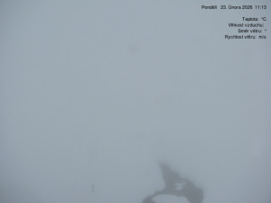 Luční bouda - Luční bouda, pramen Bílého Labe - 23.2.2026 v 11:15 Luční bouda - Luční bouda, pramen Bílého Labe - 23.2.2026 v 11:15